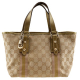 Gucci Handbag 139261 GG canvas, leather Brown Women