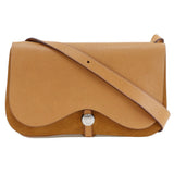 Hermes Shoulder Bag Toile H, Vache Liège Brown Sac Colorado MM