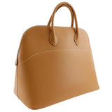 Hermes Boston Duffel bag Ardenne Camel/Gold Metal Bored 45 unisex(Unisex)