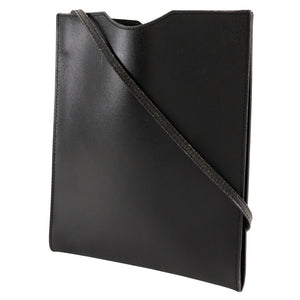 Hermes Shoulder Bag Calfskin black Pochette Omenitu