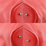 Hermes Tote Bag Taurillon Clemence Red Picotan TGM