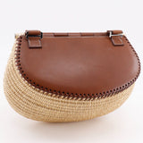 Hermes Shoulder Bag Leather, Willow Brown Basket bag fishing basket