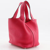 Hermes Handbag Taurillon Clemence pink Picotan Rock 18 PM