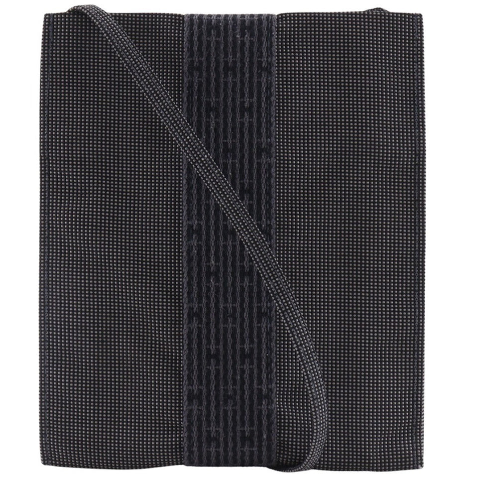 Hermes Shoulder Bag Nylon canvas gray Her Line Mini pochette
