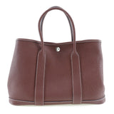 Hermes Handbag Country wine-red Garden party TPM Women