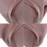 Hermes Handbag Country wine-red Garden party TPM Women