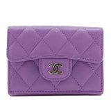 Chanel Matelasse Caviar Skin Compact Wallet