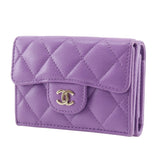 Chanel Matelasse Caviar Skin Compact Wallet