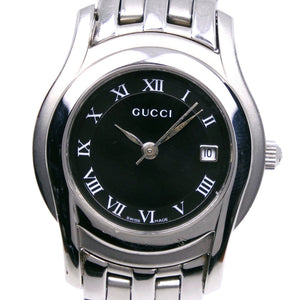 Gucci Watches Quartz 5500L Stainless Steel Silver G class black dial Women