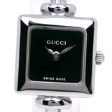 Gucci Watches Quartz 1900L Stainless Steel Silver black dial Women
