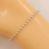 Gucci bracelet Silver925 Silver Ball chain Interlocking G Women 16