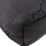 Gucci Shoulder Bag 1998 GG nylon black one belt Women