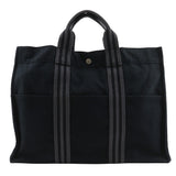 Hermes Handbag cotton black Tote Bag Fool ToeMM