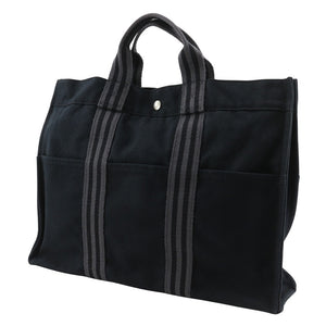 Hermes Handbag cotton black Tote Bag Fool ToeMM