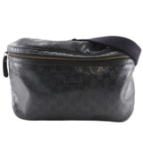 Gucci Waist bag 211110 PVC black GG implementation Belt bag medium