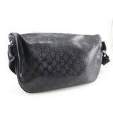 Gucci Waist bag 211110 PVC black GG implementation Belt bag medium