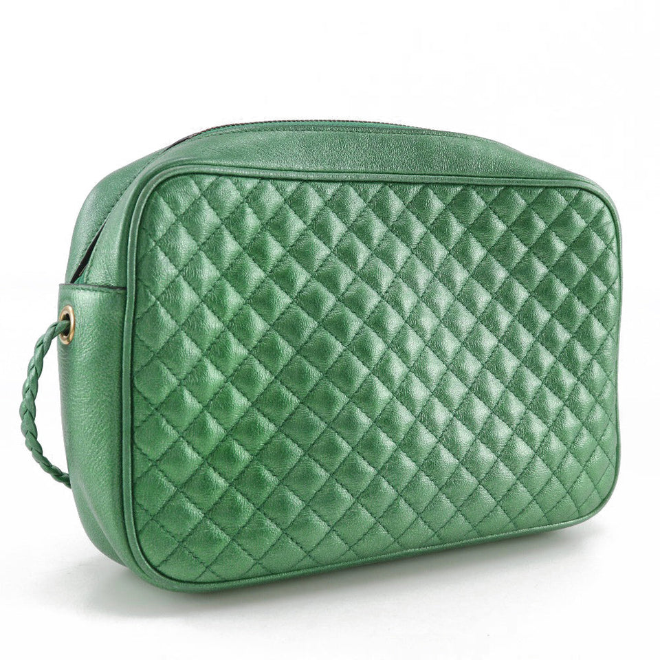 Gucci Shoulder Bag 541061 leather Green Horsebit Trapuntato