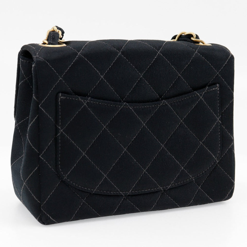 Chanel Satin Mini Chain Shoulder Bag