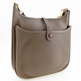 Hermes Shoulder Bag Taurillon Clemence Gold Metal Evelyn 3PM Women