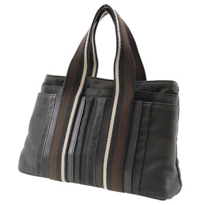 Hermes Tote Bag canvas black Toroca Horizontal PM