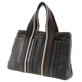Hermes Tote Bag canvas black Toroca Horizontal PM
