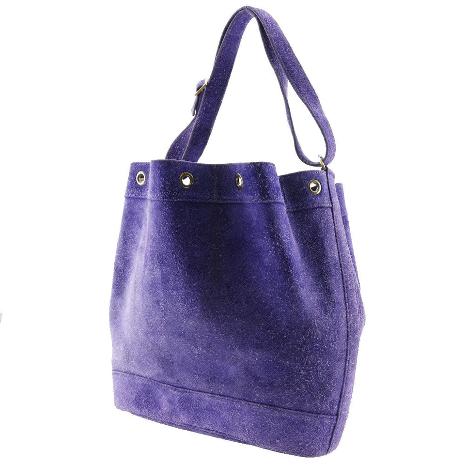 Hermes Shoulder Bag Suede purple Market GM Women