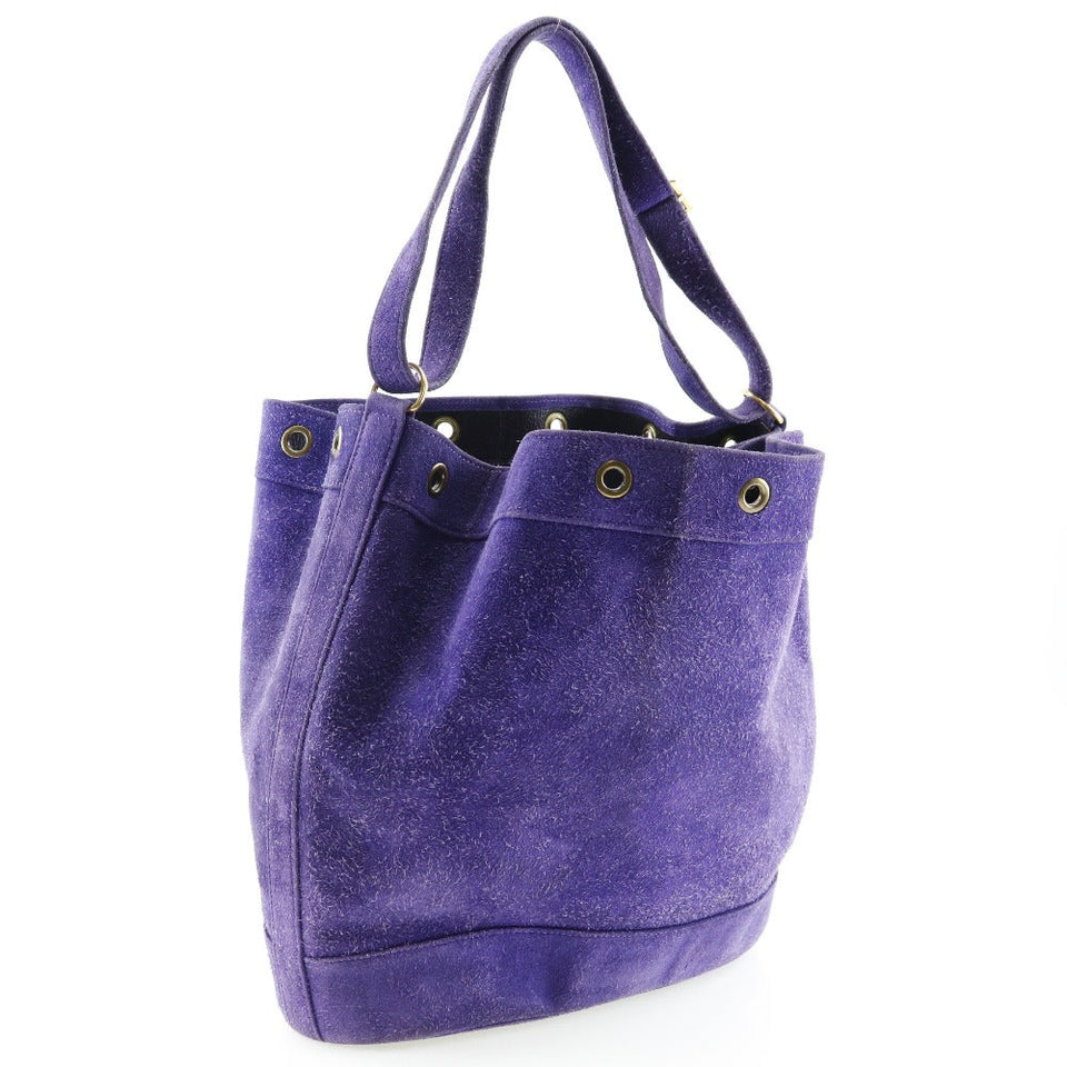Hermes Shoulder Bag Suede purple Market GM Women