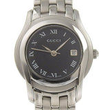 Gucci Watches Quartz 5500L Stainless Steel Silver black dial Women