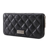 Chanel Paris New York Line Lambskin Long Wallet