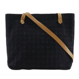 Hermes Shoulder Bag canvas black Long shoulder Amedaba Cava de Poche