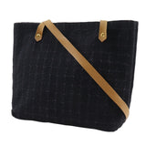 Hermes Shoulder Bag canvas black Long shoulder Amedaba Cava de Poche