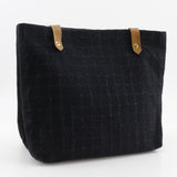 Hermes Shoulder Bag canvas black Long shoulder Amedaba Cava de Poche
