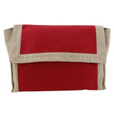 Hermes Clutch bag cotton Red In-bag Tapidocel