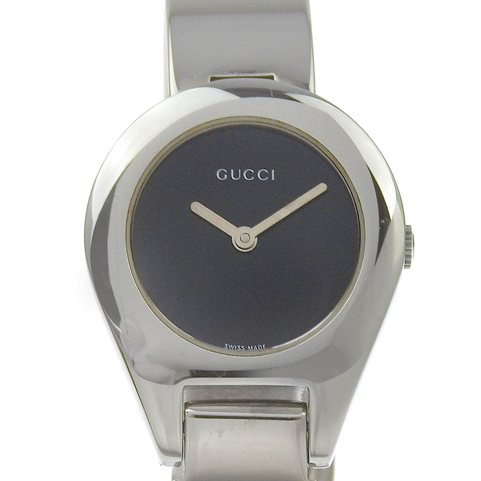 Gucci Watches Quartz 6700L Stainless Steel Silver black dial Women