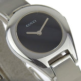 Gucci Watches Quartz 6700L Stainless Steel Silver black dial Women
