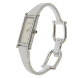 Gucci Watches Quartz 1500L Stainless Steel Silver Bangle watch Silver dial Women