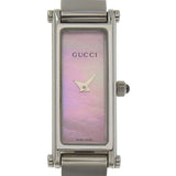 Gucci Watches Quartz 1500L Stainless Steel Silver shell Pink shell dial mens