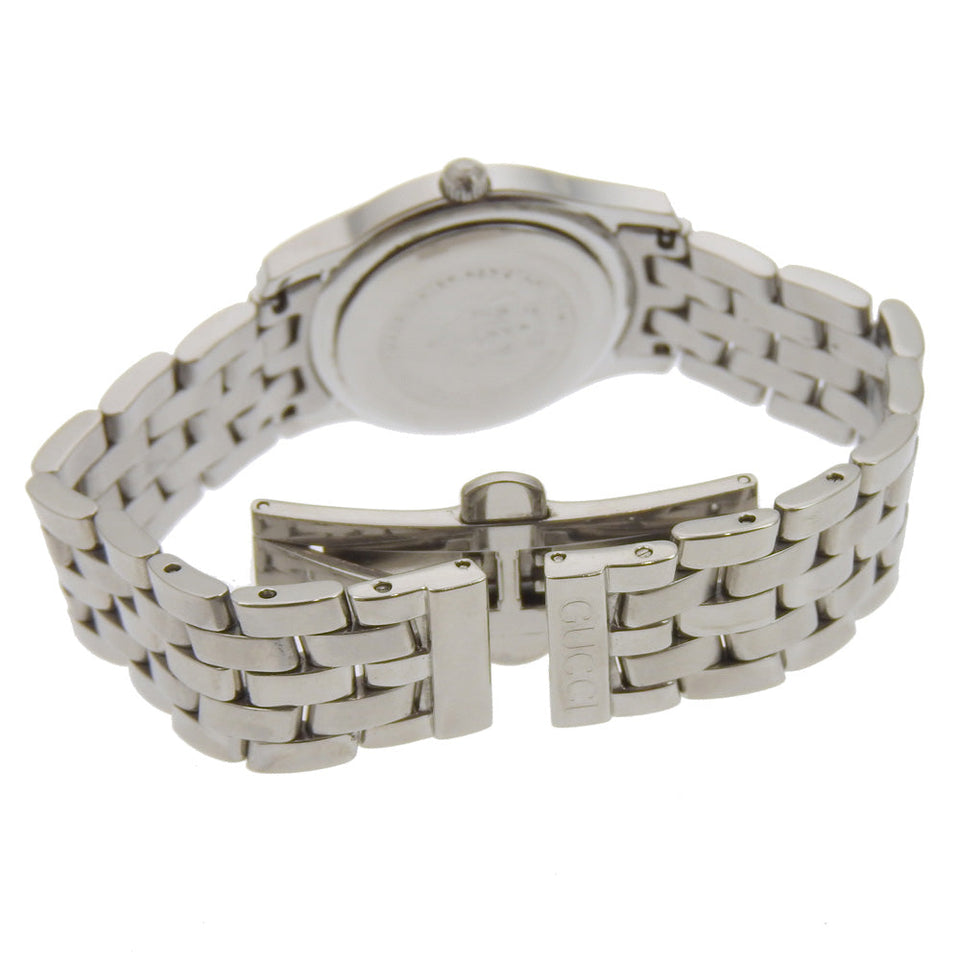 Gucci Watches Quartz 5500L Stainless Steel Silver black dial Women