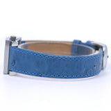 Gucci Watches Quartz 7900P Stainless Steel , Leather Silver/light blue Silver dial Women