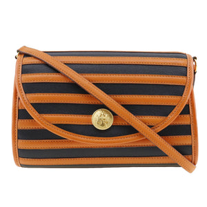 Hermes Shoulder Bag leather Orange / black Women