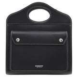 Burberry Handbag 8040892 leather black 2WAYShoulder Women
