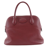 Hermes Handbag K1 Taurillon Clemence Red Bored 31 Women