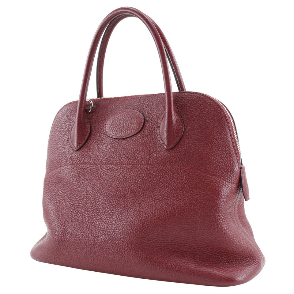 Hermes Handbag K1 Taurillon Clemence Red Bored 31 Women