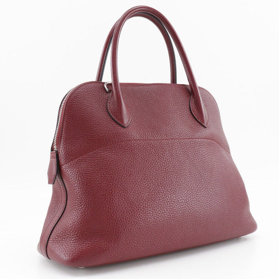 Hermes Handbag K1 Taurillon Clemence Red Bored 31 Women