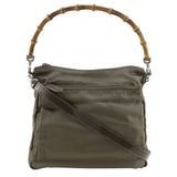 Gucci Shoulder Bag 000.2404.0509 Nylon canvas khaki 2WAY Bamboo one belt