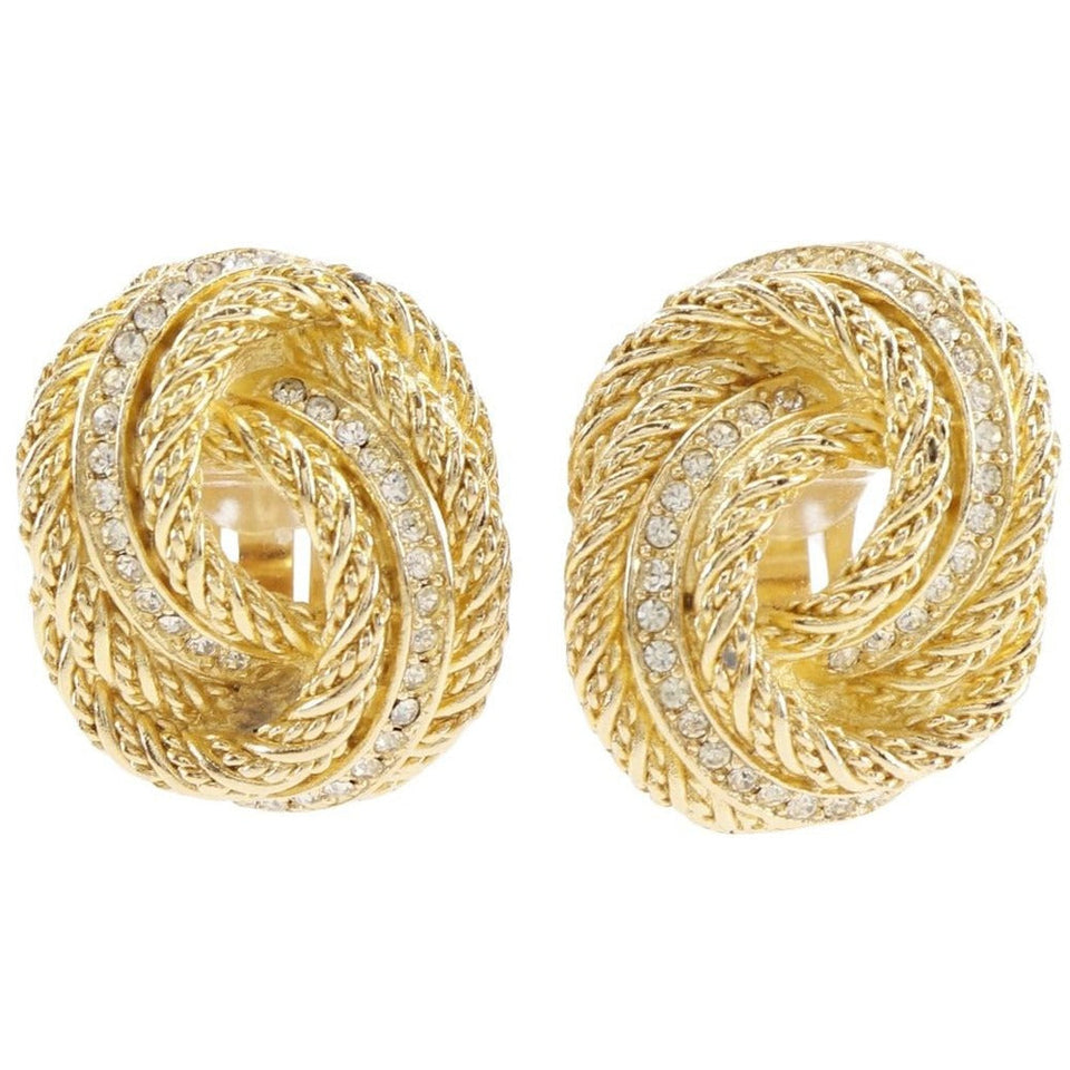 Dior Rhinestone Earrings