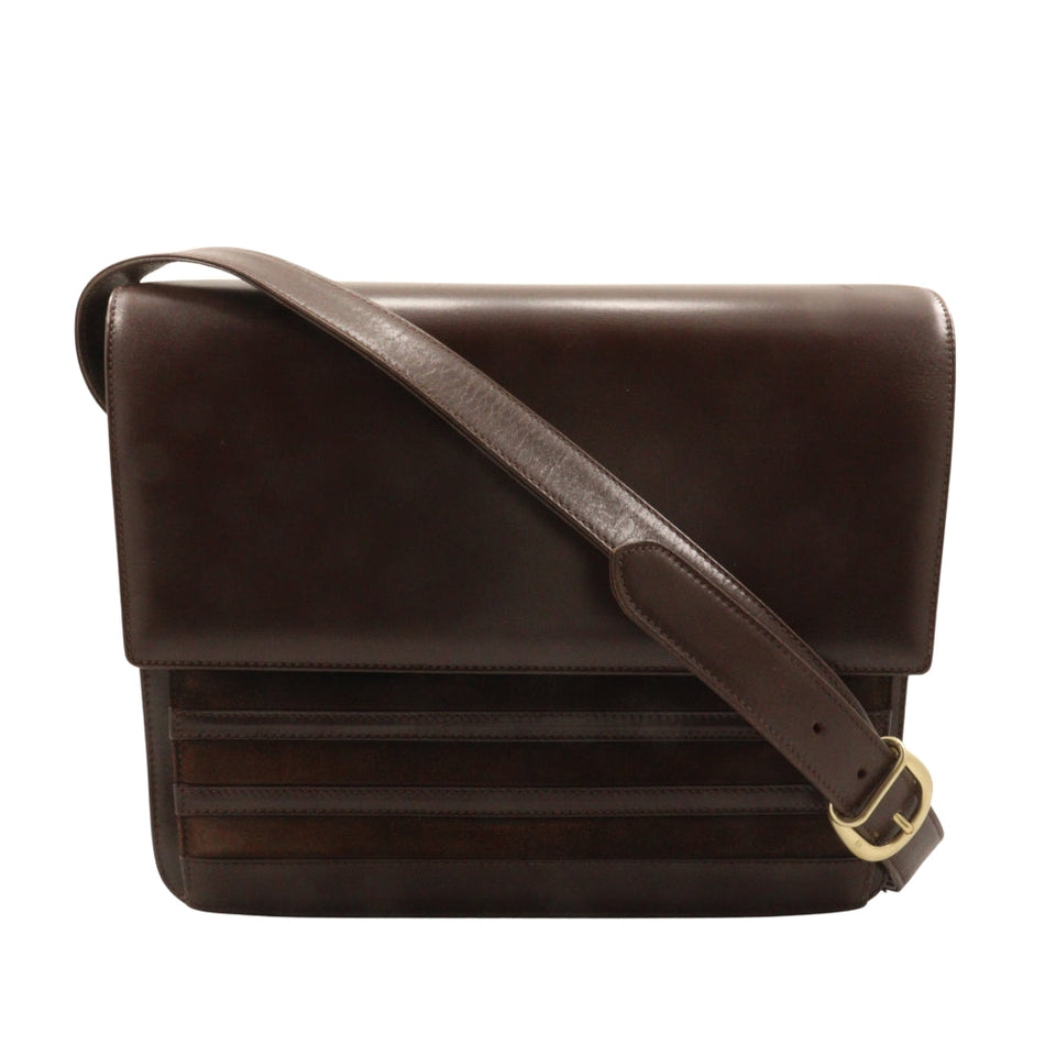 Gucci Shoulder Bag 001.109.1314 Calfskin, suede Brown Old Gucci Women