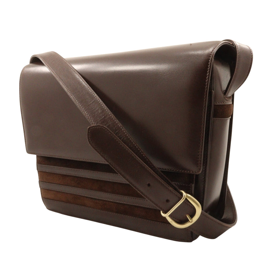 Gucci Shoulder Bag 001.109.1314 Calfskin, suede Brown Old Gucci Women