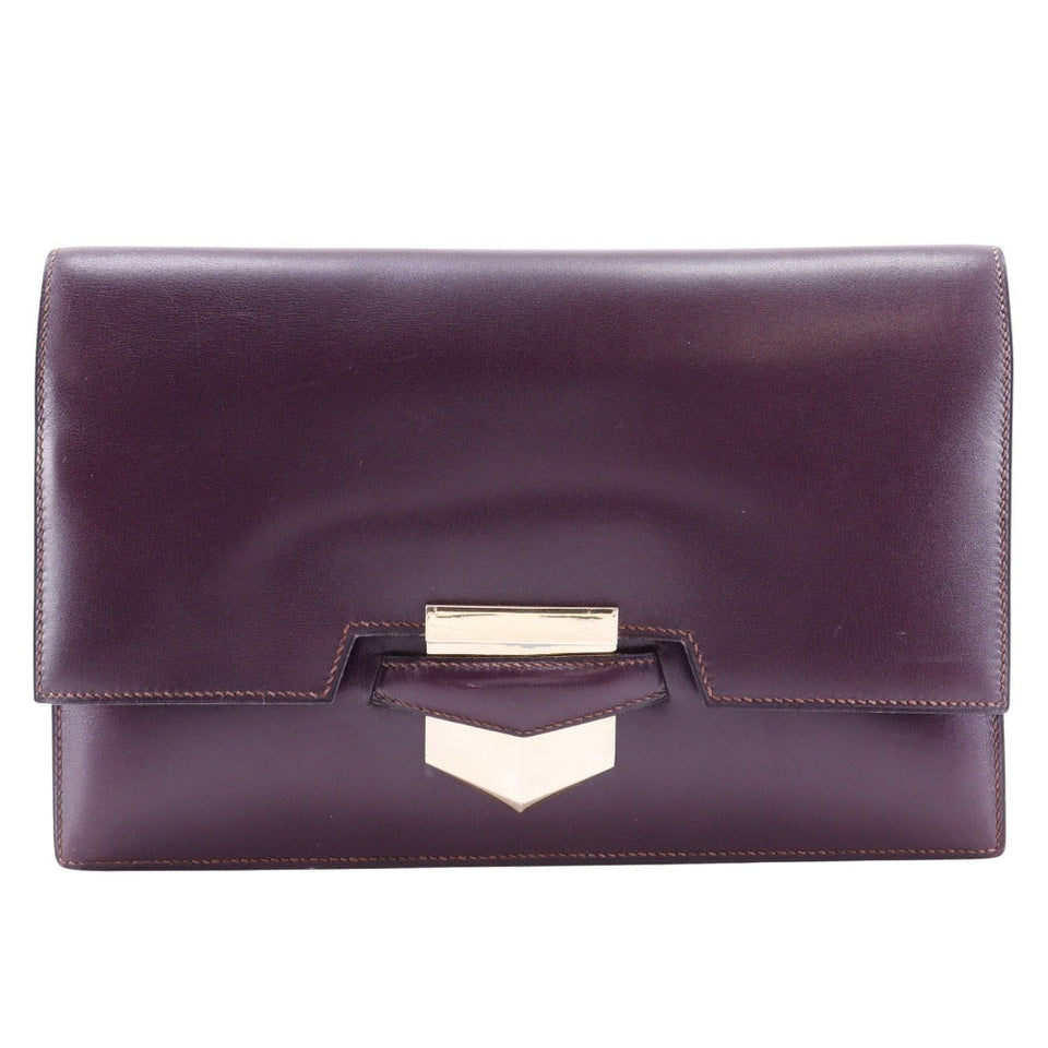 Hermes Clutch bag Box scarf Bordeaux Fako Women