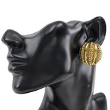 Chanel Coco Mark Gold Plated Earrings